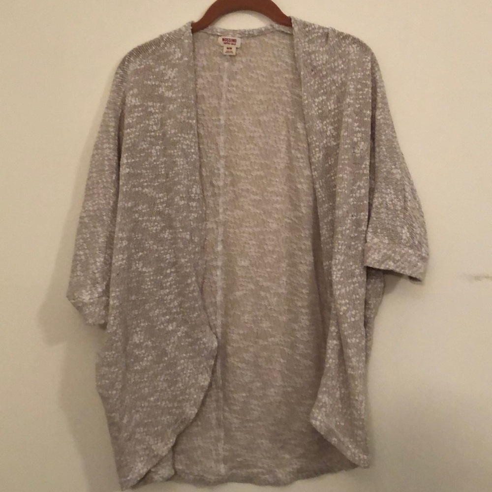 Long cream cardigan